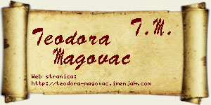Teodora Magovac vizit kartica